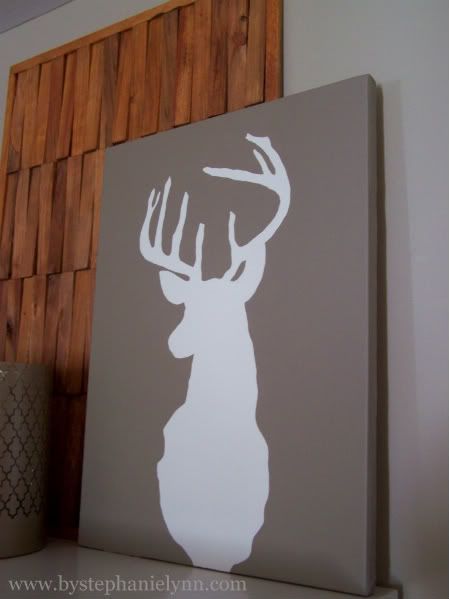 Deer Head Silhouette Stencil