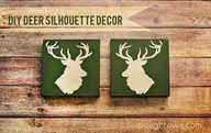 Deer Head Silhouette Stencil