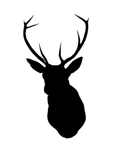 Deer Head Silhouette Template