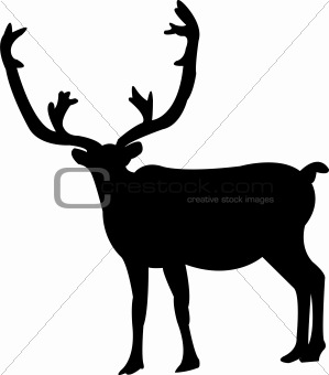 Deer Head Silhouette Template