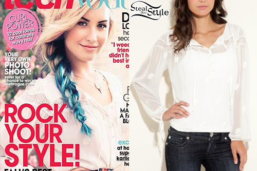 Demi Lovato Hair Dip Dyed Blue