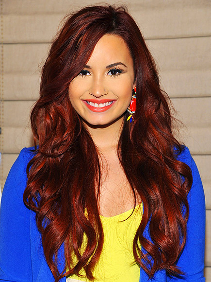 Demi Lovato Hairstyles Red