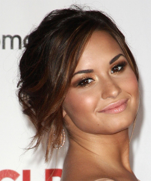 Demi Lovato Hairstyles Updo