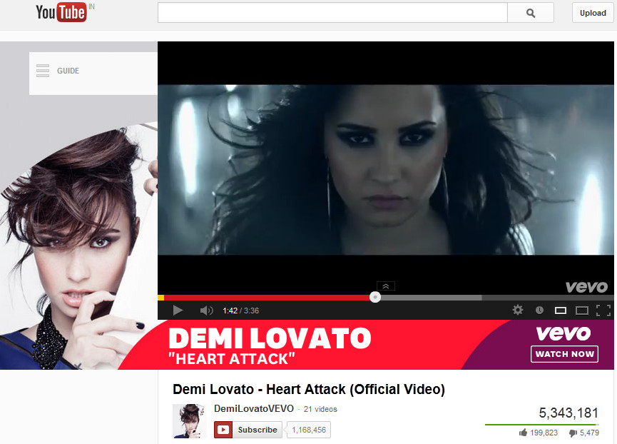 Demi Lovato Heart Attack Album Art