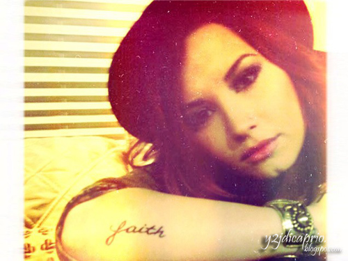 Demi Lovato Tattoo Cross