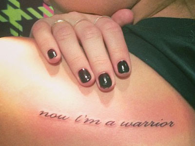 Demi Lovato Tattoo Stay Strong Font