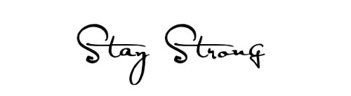 Demi Lovato Tattoo Stay Strong Font