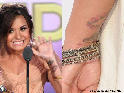 Demi Lovato Tattoo Wrist Stay Strong