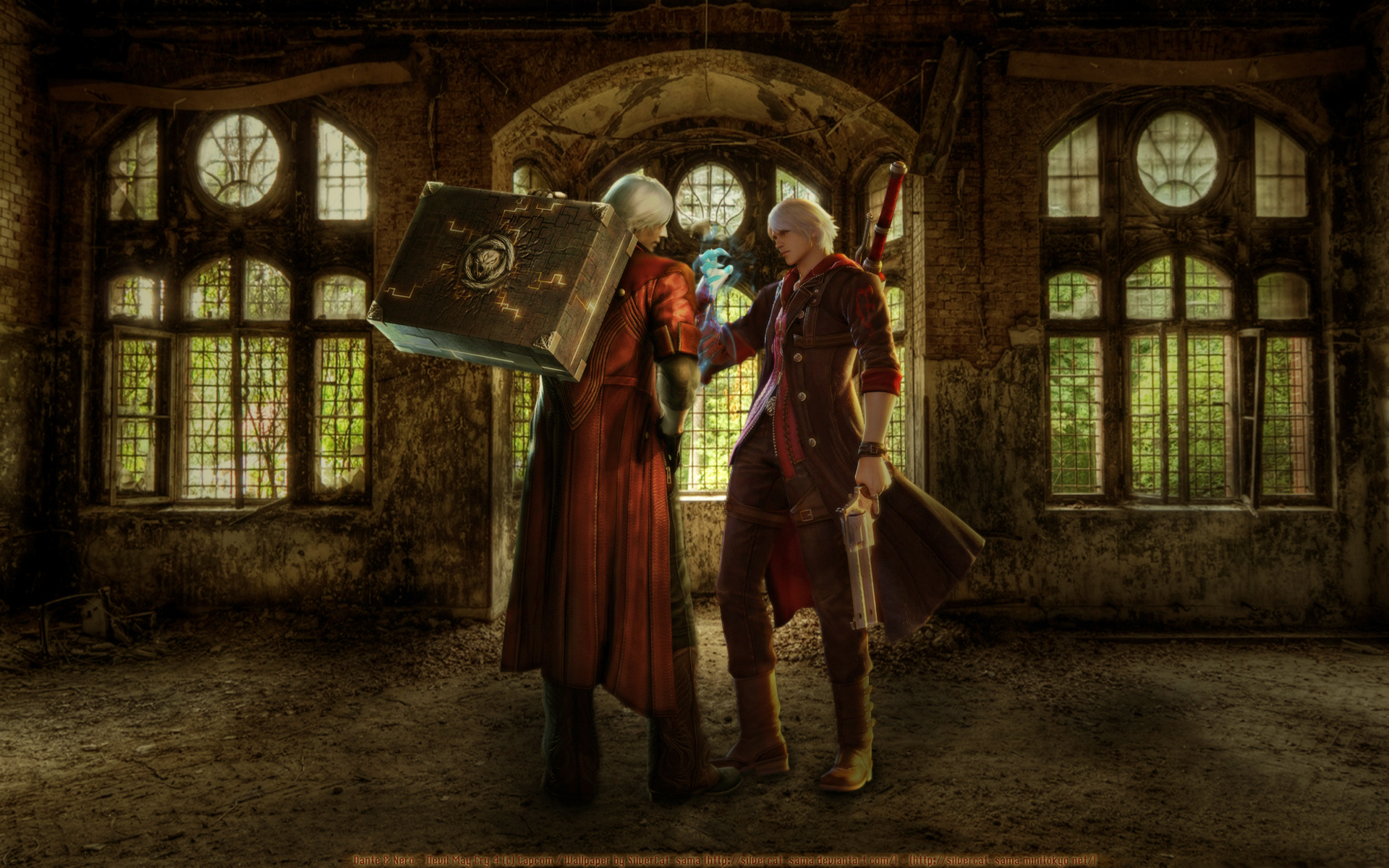 Devil May Cry 4 Wallpaper Dante Vs Nero