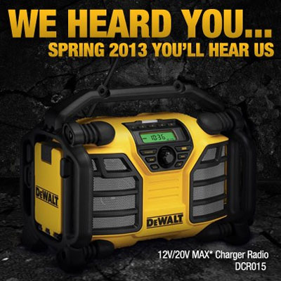 Dewalt Jobsite Radio Charger