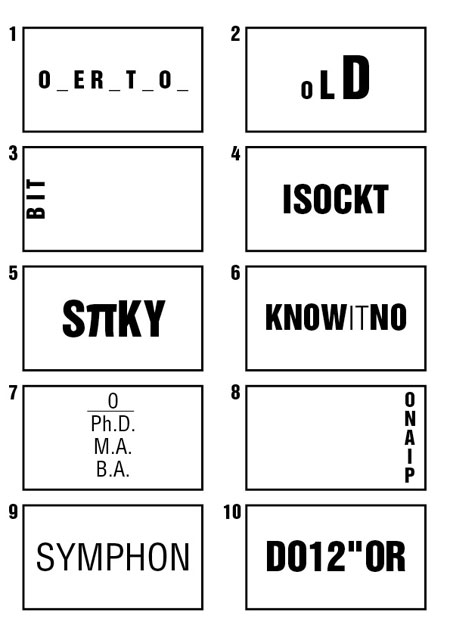 Dingbats Quiz Questions And Answers