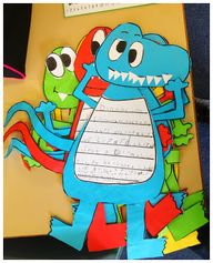 Dinosaur Lined Writing Paper Template