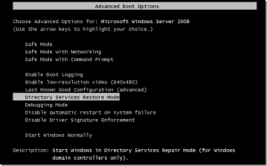 Directory Services Restore Mode Password