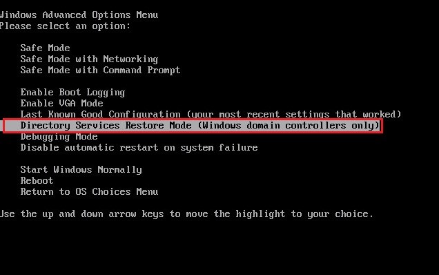 Directory Services Restore Mode Password For Your Domain Controllers