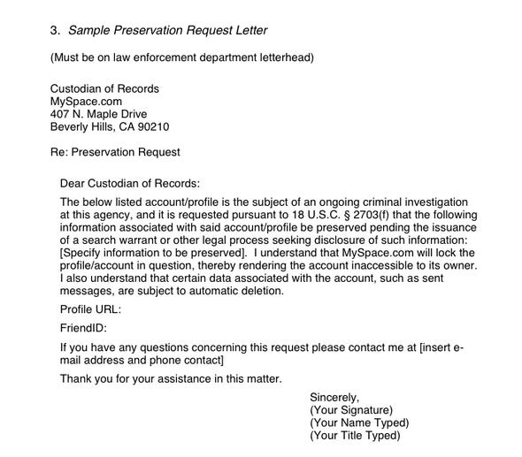 Disclaimer Sample Letter