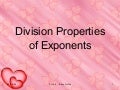 Division Properties Of Exponents Activity