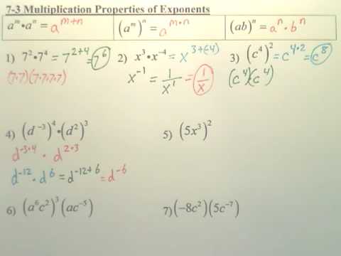 Division Properties Of Exponents Practice 8 5