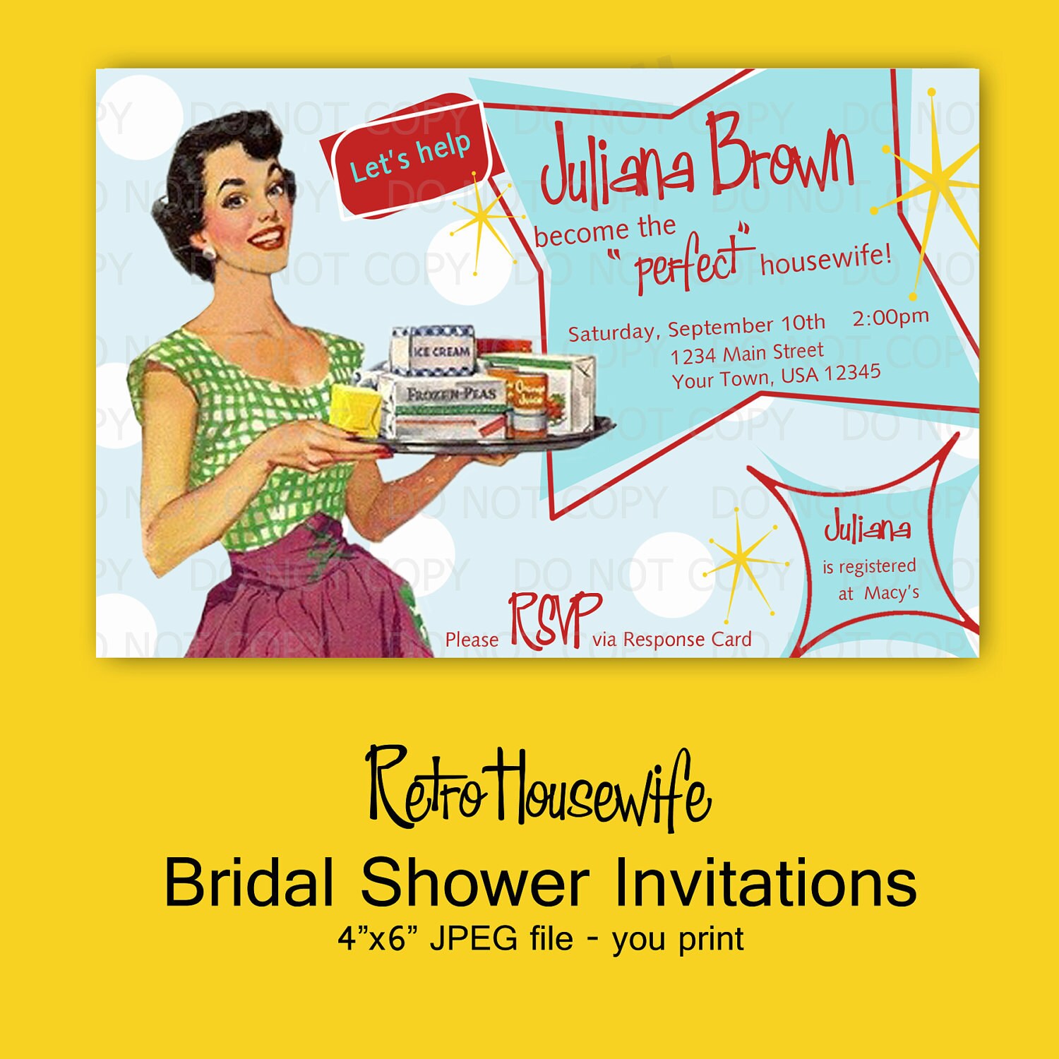 Diy Bridal Shower Invitations