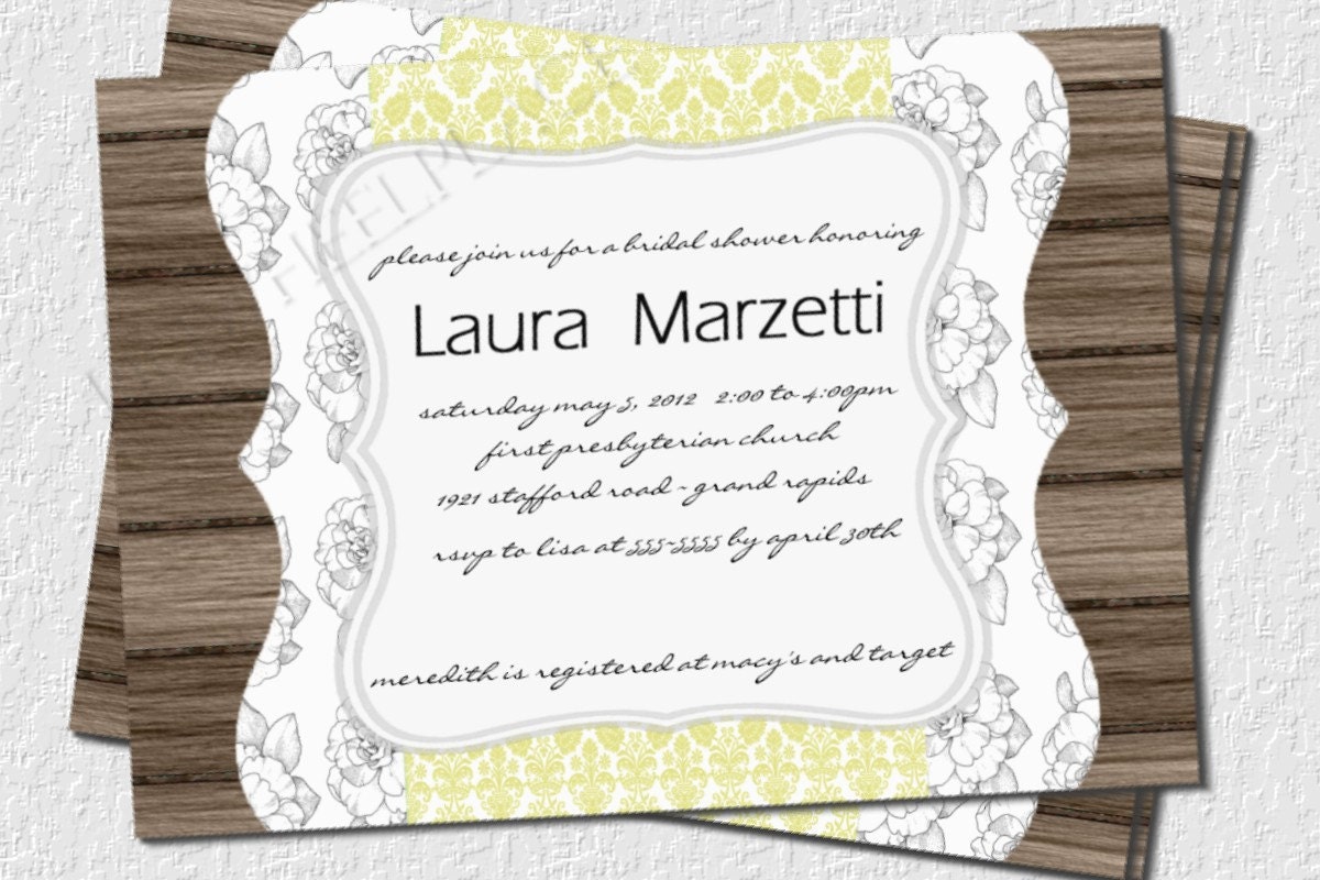 Diy Bridal Shower Invitations