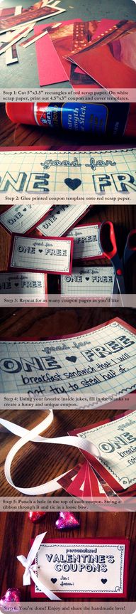 Diy Coupons For Boyfriend