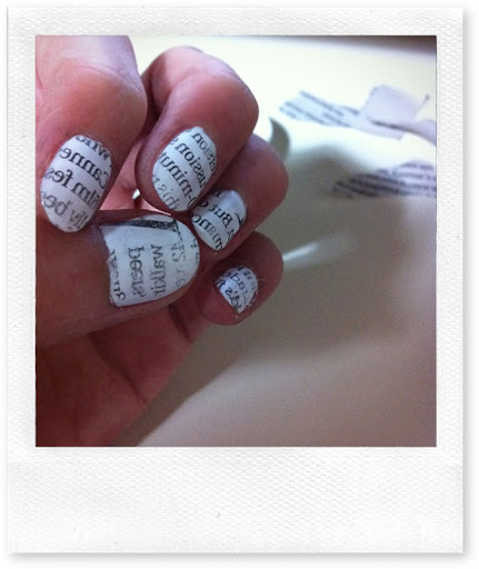 Diy Newspaper Nails