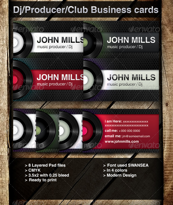 Dj Business Cards Templates Free