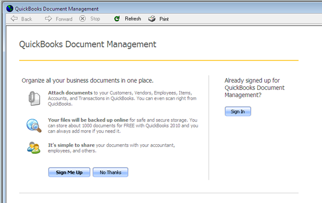 Document Center Quickbooks