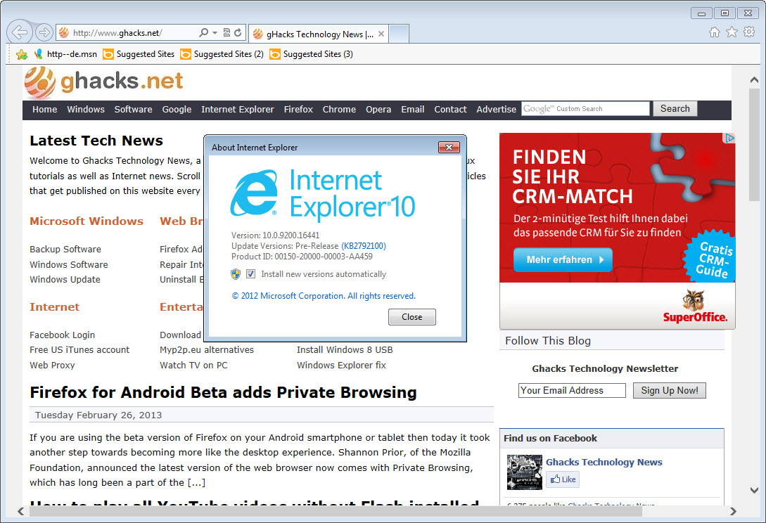 Download Internet Explorer 10 64 Bit Windows 8