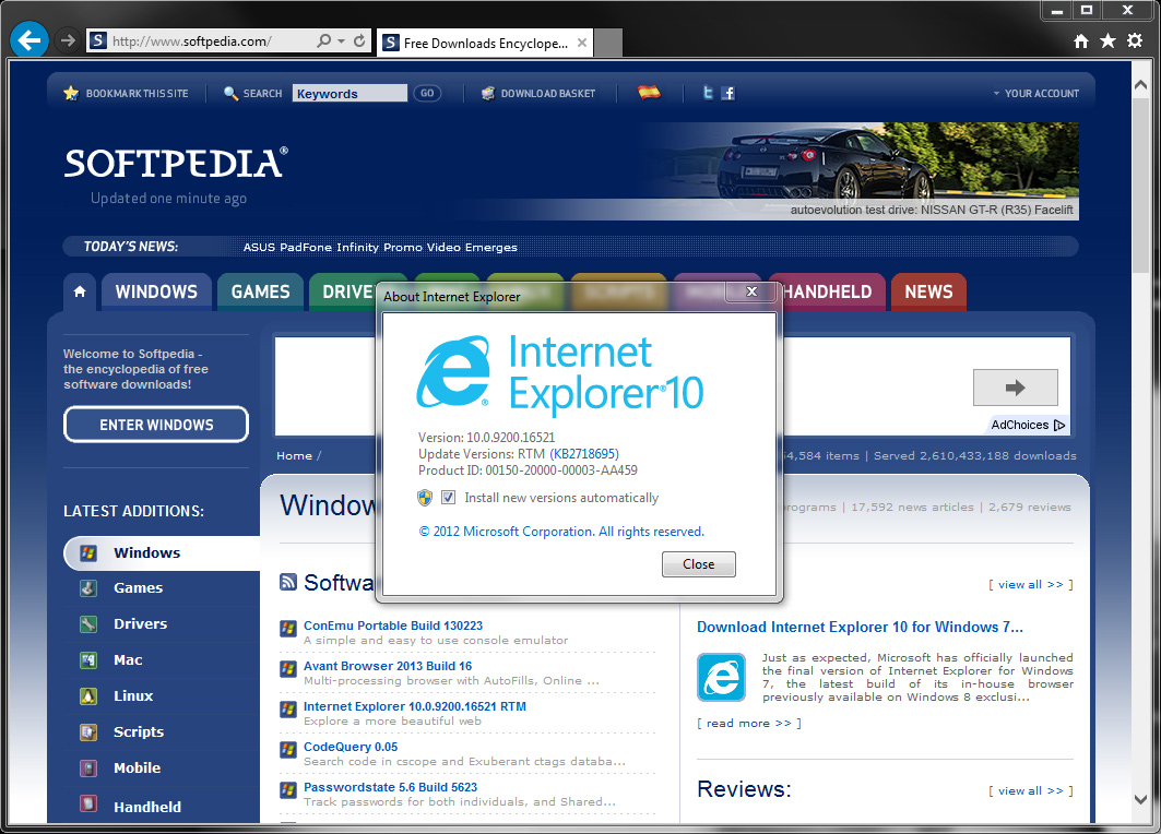 Download Internet Explorer 10 For Windows 7