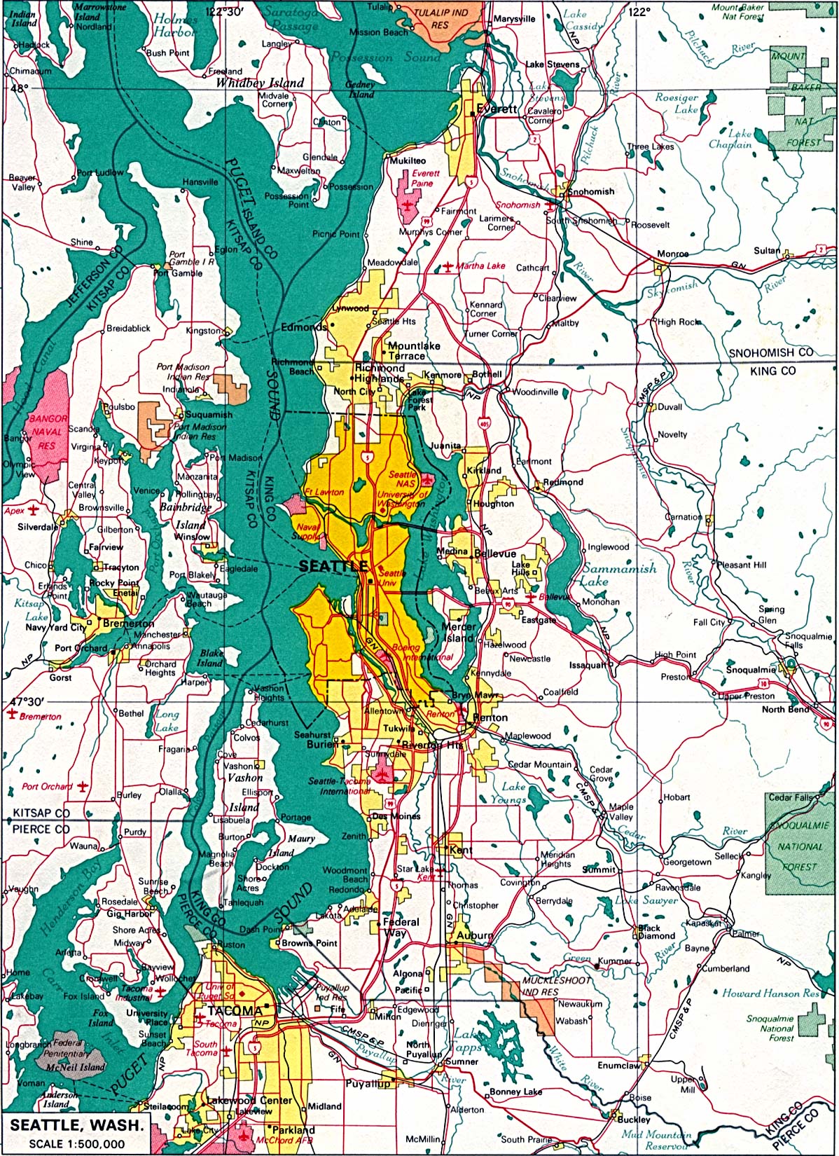 Downtown Seattle Map