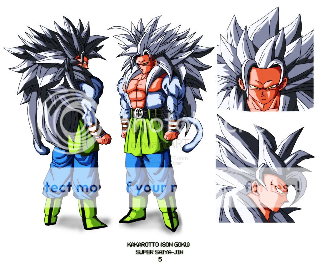 Dragon Ball Af Goku Ssj5 Transformation