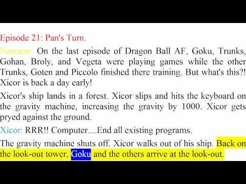 Dragon Ball Af Xicor Saga Episodes 1 33