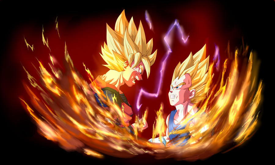 Dragon Ball Gt Baby Vegeta Vs Goku