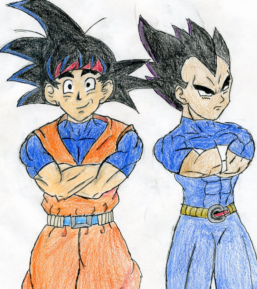 Dragon Ball Gt Goku And Vegeta Jr