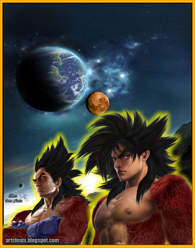 Dragon Ball Gt Goku And Vegeta Super Saiyan 4