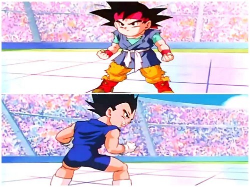 Dragon Ball Gt Goku Jr And Vegeta Jr