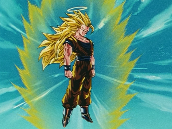 Dragon Ball Gt Goku Super Saiyan 4 Transformation