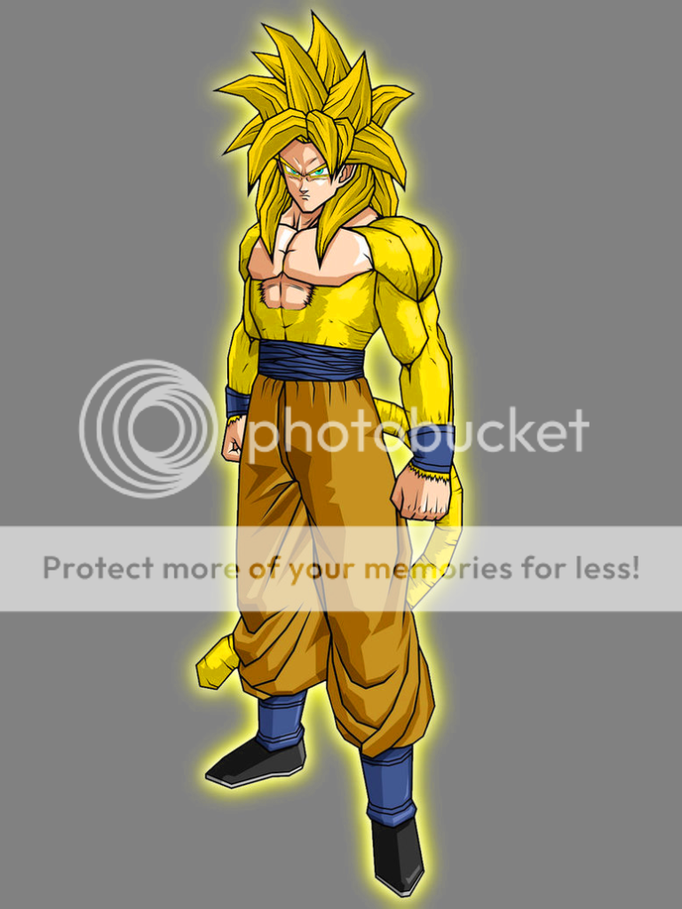 Dragon Ball Gt Goku Super Saiyan 4 Transformation