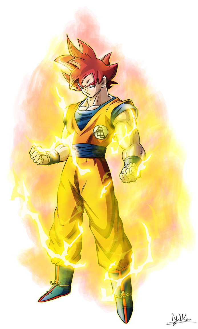 Dragon Ball Z Battle Of Gods Goku Super Saiyan God Transformation