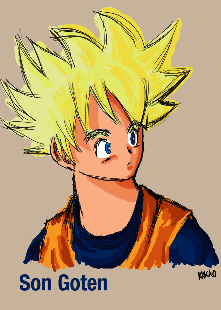 Dragon Ball Z Characters Drawings Goten