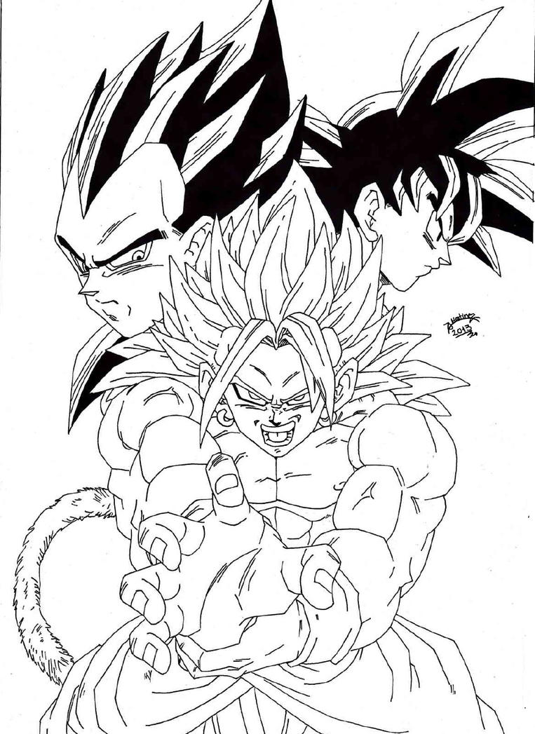 Dragon Ball Z Goku And Vegeta Drawing