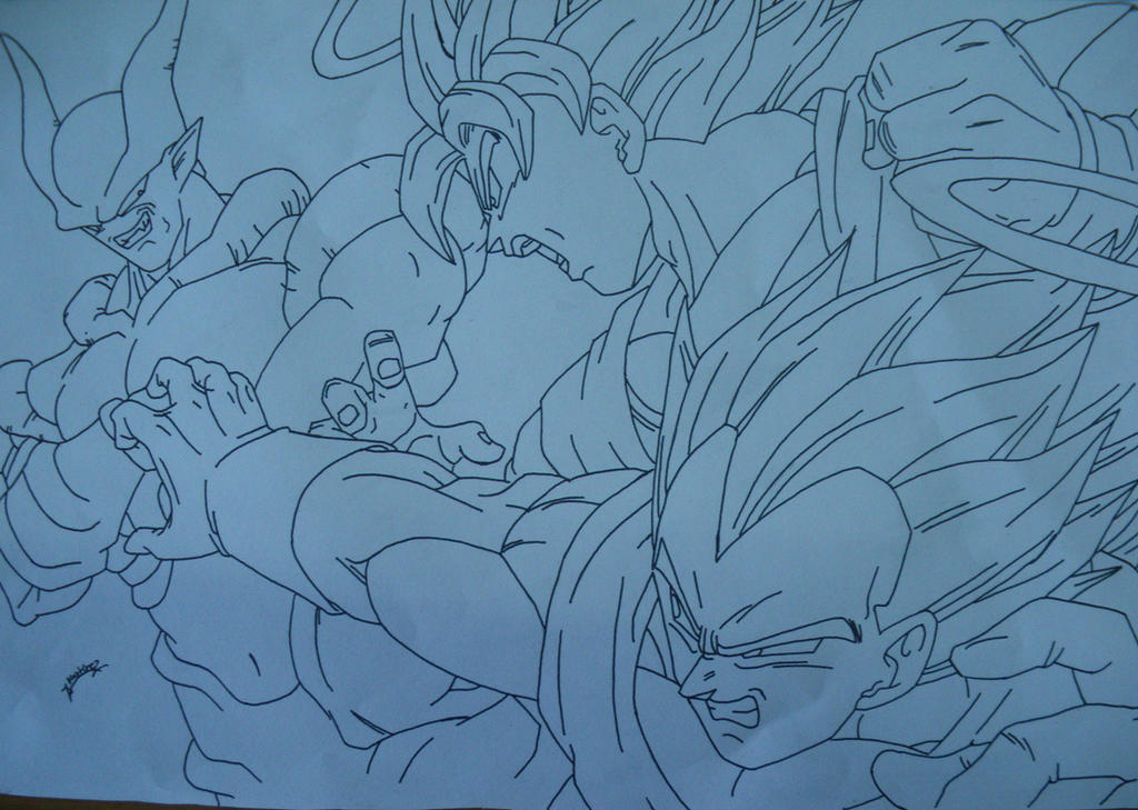 Dragon Ball Z Goku And Vegeta Drawing