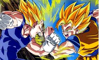 Dragon Ball Z Goku And Vegeta Fighting