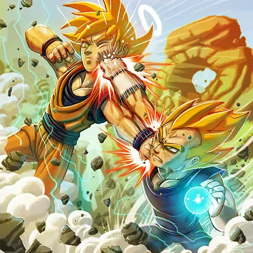 Dragon Ball Z Goku And Vegeta Super Saiyan 4