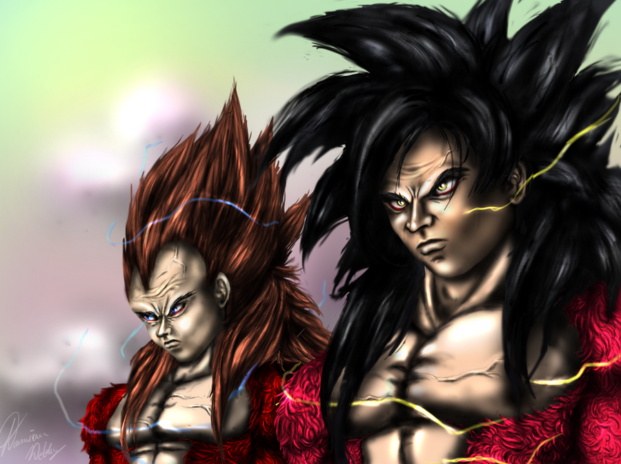 Dragon Ball Z Goku And Vegeta Super Saiyan 4