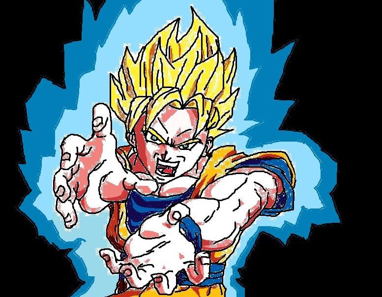 Dragon Ball Z Goku Super Saiyan 4 Kamehameha