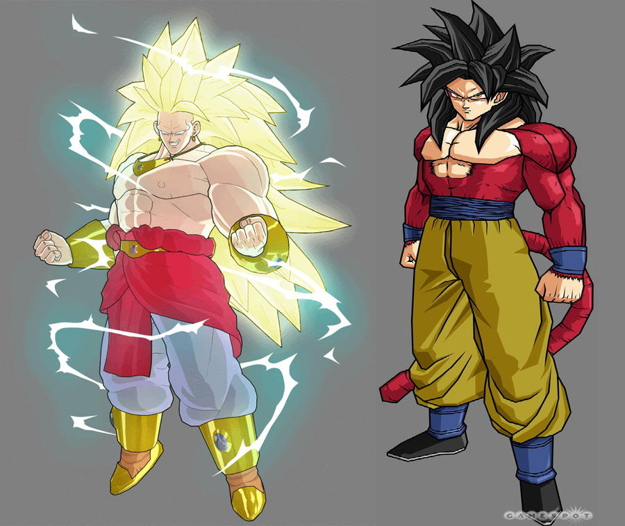 Dragon Ball Z Goku Super Saiyan 4 Vs Broly