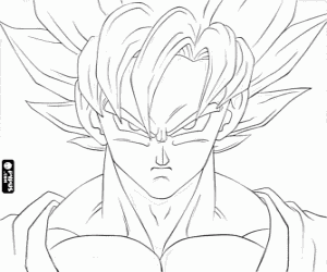 Dragon Ball Z Goku Super Saiyan 5 Coloring Pages