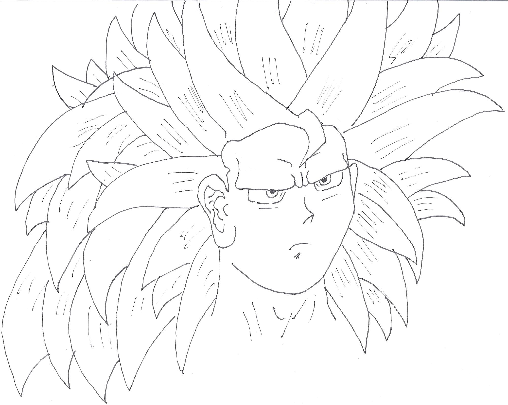 Dragon Ball Z Goku Super Saiyan 5 Drawings