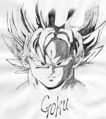 Dragon Ball Z Goku Super Saiyan Drawing